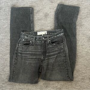 rag & bone Charcoal Straight Leg Sweatjeans